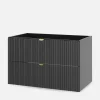 Outlet inny Szafka umywalkowa czarny mat BELT 80 cm
