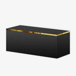 Exline Szafki Rtv|Szafki^Szafka wisząca czarna GOLD 80 cm
