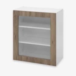 Szafki Kuchenne^Szafka wisząca z witryną BASIC PLUS BP/G60W dark rockfort hickory