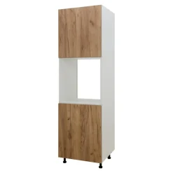 Szafki Kuchenne^Szafka wysoka pod piekarnik BASIC PLUS BP/D60SP dąb craft złoty