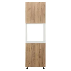 Szafki Kuchenne^Szafka wysoka pod piekarnik BASIC PLUS BP/D60SP dąb craft złoty