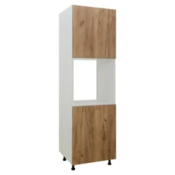 Szafki Kuchenne^Szafka wysoka pod piekarnik BASIC PLUS BP/D60SP dąb craft złoty