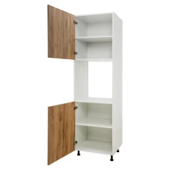 Szafki Kuchenne^Szafka wysoka pod piekarnik BASIC PLUS BP/D60SP dąb craft złoty