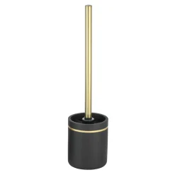 Estetica Akcesoria Łazienkowe|Akcesoria Łazienkowe^Szczotka do WC czarna ze złotym dekorem 36 cm