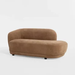 Clearance inny Szezlong brązowy SITSONMI lewy