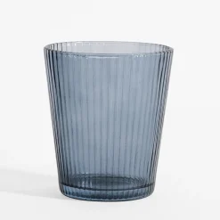 Discount inny Szklanka niebieska w prążki 290 ml