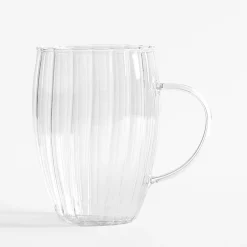 inny Szklanki I Kubki^Szklanka ryflowana z uchem 500 ml