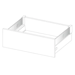 Hot Qubik Szuflada INSIDE SYSTEM mini box wysoki 80 ap/szkło antracyt