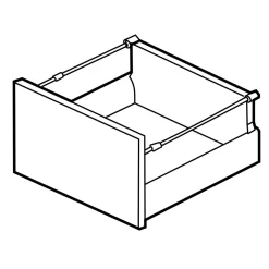 Qubik Systemy Szuflad^Szuflada INSIDE SYSTEM mini box wysoki 80 biały