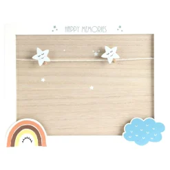 Akcesoria Biurowe^Tablica drewniana z klamerkami MEMOBOARD CHMURKA 23x30 cm