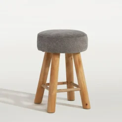 inny Taborety^Taboret tapicerowany szary TROPICOSI