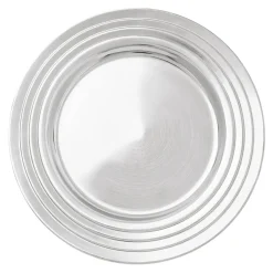 Talerz dekoracyjny srebrny podtalerz 33 cm