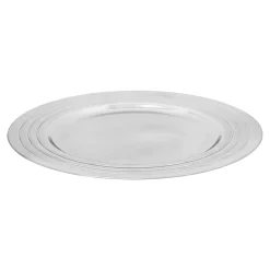 Talerz dekoracyjny srebrny podtalerz 33 cm