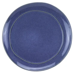 Talerze^Talerz deserowy ceramiczny niebieski MOLLIS 20 cm
