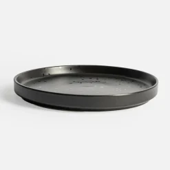 inny Talerz deserowy czarny CARBONO 20 cm