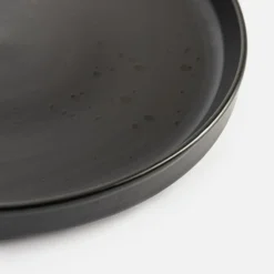 inny Talerz deserowy czarny CARBONO 20 cm