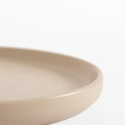 Talerze^Talerz deserowy kremowy MATTE 20 cm