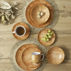Discount Lubiana Talerz deserowy pomarańczowy CZTERY PORY ROKU 20,5 cm