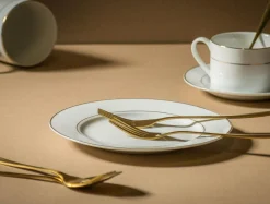 Talerze^Talerz deserowy porcelanowy ORO 20 cm