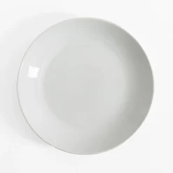 inny Talerze^Talerz deserowy porcelanowy biały 19 cm