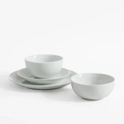 inny Talerze^Talerz deserowy porcelanowy biały 19 cm