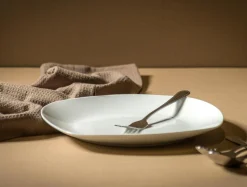 Online Talerz deserowy porcelanowy QUADRO biały 20,9 x 19 cm