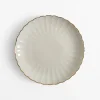 inny Talerz deserowy porcelanowy ZŁOTY RANT 20,3 cm