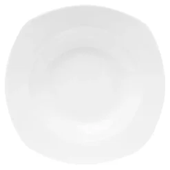 Talerze^Talerz głęboki porcelanowy QUADRO biały 22,9 x 21,4 cm