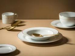Talerze^Talerz głęboki porcelanowy ORO 21,5 cm