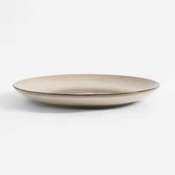 inny Talerze^Talerz obiadowy brązowo-beżowy ZORA 26,6 cm