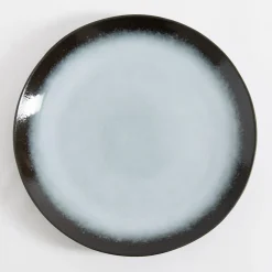 inny Talerze^Talerz obiadowy brązowo-szary MALAM 26,6 cm