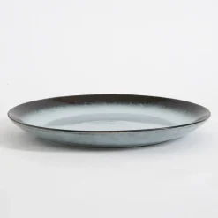 inny Talerze^Talerz obiadowy brązowo-szary MALAM 26,6 cm
