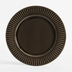 inny Talerze^Talerz obiadowy ceramiczny szary RALPH 27 cm