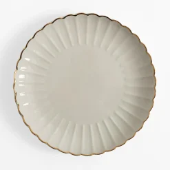 inny Talerze^Talerz obiadowy porcelanowy ZŁOTY RANT 26,6 cm