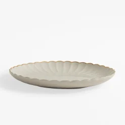 inny Talerze^Talerz obiadowy porcelanowy ZŁOTY RANT 26,6 cm