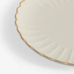 inny Talerze^Talerz obiadowy porcelanowy ZŁOTY RANT 26,6 cm