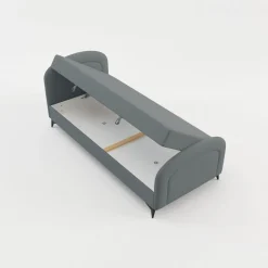 Outlet inny Tapczan młodzieżowy szary PING 90x200 cm