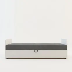 Online inny Tapczan młodzieżowy szary STAŚ 90x200 cm