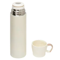 Termosy I Kubki Termiczne^Termos z zakrętką w kształcie filiżanki biały 500 ml