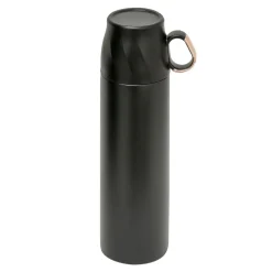 New Termos z zakrętką w kształcie filiżanki czarny 500 ml
