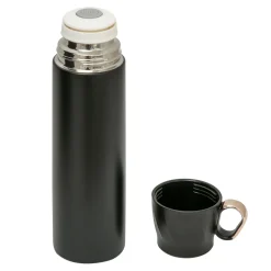 New Termos z zakrętką w kształcie filiżanki czarny 500 ml