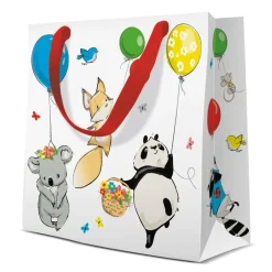 Outlet Paw Torba prezentowa ANIMALS PARTY SQUARE 17x17 cm