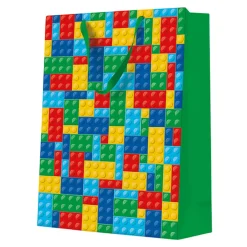 Clearance Paw Torba prezentowa COLORFUL BRICKS BIG 30x41 cm