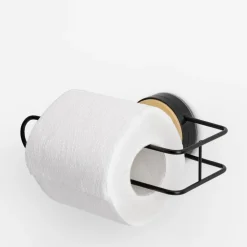 Outlet inny Uchwyt na papier toaletowy bamusowo-czarny