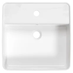Hot Deante Umywalka ceramiczna nablatowa biała SQUERE 42 cm