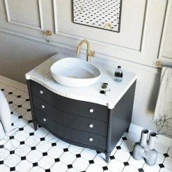 Deante Umywalki I Baterie|Umywalki I Baterie^Umywalka ceramiczna nablatowa biała ALPINIA 47 cm