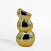 Best inny Wazon ceramiczny złoty 19,6 cm