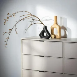 Clearance inny Wazon geometryczny czarny 20 cm