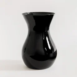 Wazony^Wazon szklany czarny ASTA 18 cm