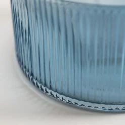 Wazony^Wazon szklany niebieski 25 cm